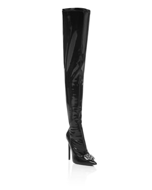 Botas De Tacón Alto Overknees Gothic Plein