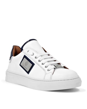 Nappa Croco Printed Lo-Top Sneakers