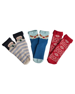 Paquete de 3 calcetines antideslizantes AD00AAP para niñas
