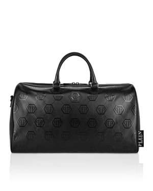 Nappa Handle Bag Weekend  Embossed Monogram