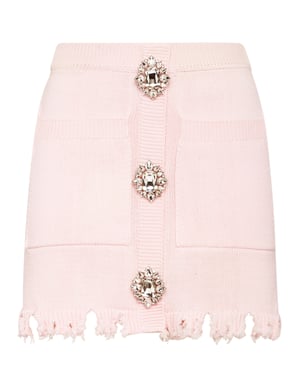 Falda Corta De Punto Monogram