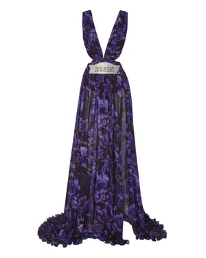 Vestido De Noche Flowers