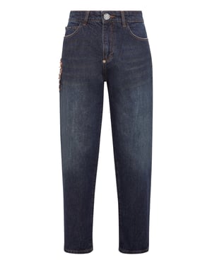 Vaqueros Mom Fit Paisley