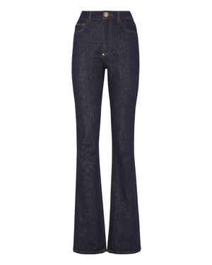 Vaqueros Flare Fit Skull