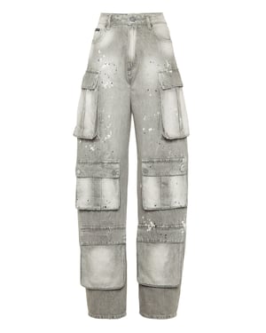 Denim Cargo Trousers