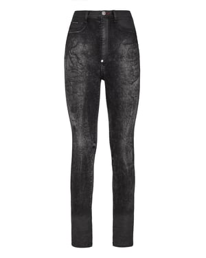 Jegging De Cintura Alta Iconic Plein