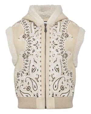 Chaleco De Piel Paisley