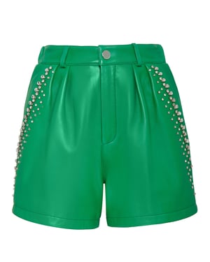 Pantalones Cortos De Cuero