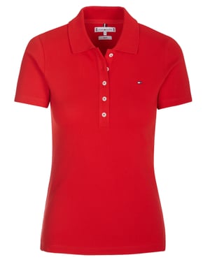 Camisa polo roja Tommy Hilfiger 1985 SLIM PIQUE