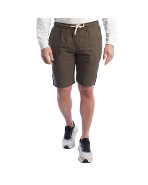 Bermudas de Lino para Hombre con Cordón HS24MBE09