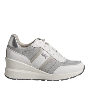 Sneakers Mabel de Piel y Malla de Cadena Brillante 43S4MBFSBD para Mujer