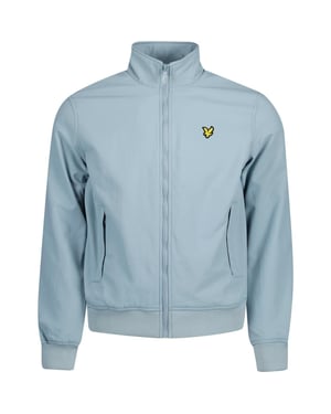 Chaqueta azul con cuello alzado y forro polar de Lyle & Scott