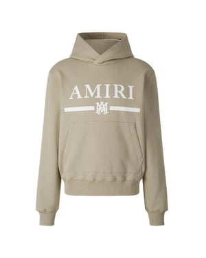 Amiri MA Bar Logo sudadera con capucha beige