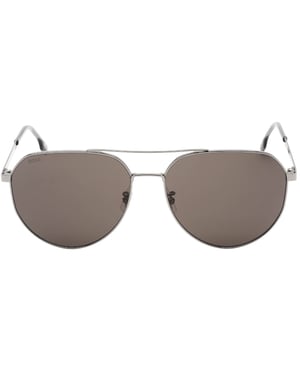 Gafas de sol Hugo Boss con montura de rutenio y lentes grises