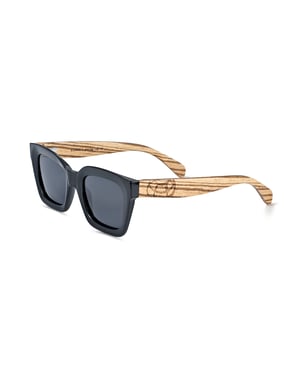 Gafas de sol polarizadas Earth Wood Antalya - Cebra/Gris