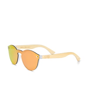 Gafas de sol polarizadas Earth Wood Tulum - Bambú/Rojo