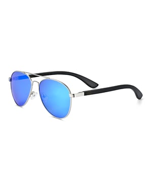 Gafas de sol polarizadas Earth Wood Sayulita - Marrón oscuro/azul