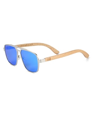 Gafas de sol polarizadas Earth Wood Avila - Bambú/Azul