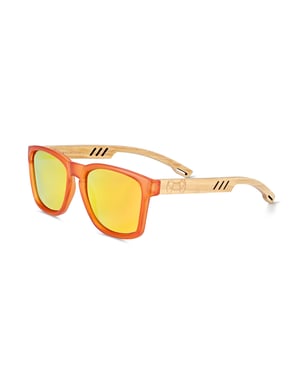 Gafas de sol polarizadas Earth Wood Haven - Bambú/Naranja
