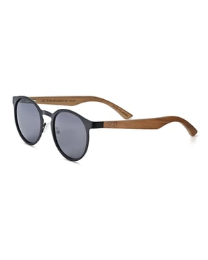Gafas de sol polarizadas Earth Wood Reine - Marrón oscuro/Negro