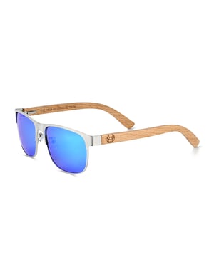 Gafas de sol polarizadas Earth Wood Troon - Bambú/Azul