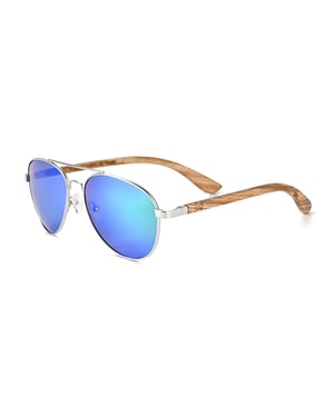 Gafas de sol polarizadas Earth Wood Sayulita - Marrón/Azul-Verde