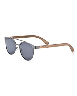 Gafas de sol polarizadas Earth Wood Positano - Marrón oscuro/Negro