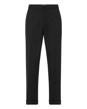 Wool Wide Leg Trousers