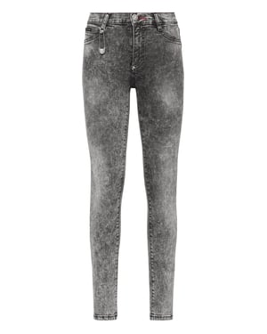 Jegging De Cintura Alta Iconic Plein