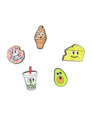 Jibbitz Lights Up Food Friends 5 Pack - Crocs - Pvc - Multi