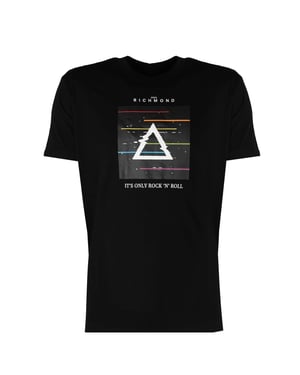 John Richmond T-Shirt del hombre negro