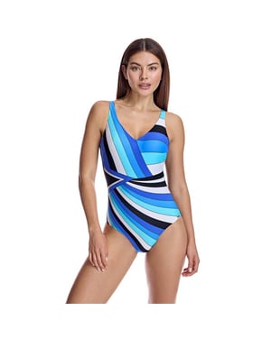 Bañador escote en V con copas W251076 para Mujer