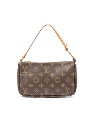 Louis Vuitton PumpkinPendantNecklace  en Marrón Lona recubierta