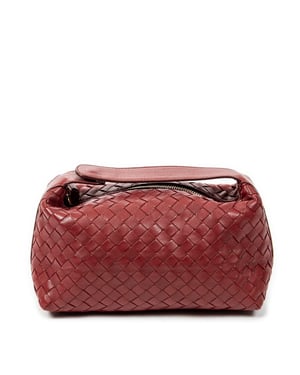 Bottega Veneta Mini Pochette Bag  en Rojo Piel de becerro
