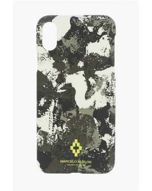 Funda para iPhone XS con estampado de camuflaje en verde militar