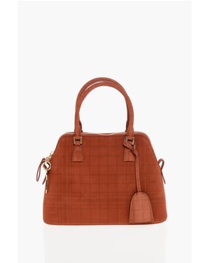 Bolso MM11 5AC de ante reciclado en rojo