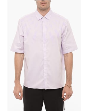 Camisa FAIRISLE THUNDERBOLT de manga corta en violeta