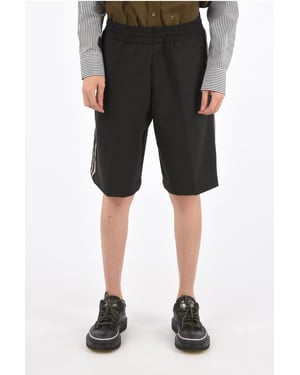 Pantalones cortos con cordón en negro