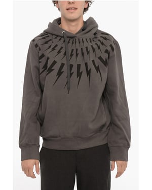 Sudadera con capucha Easy Fit con estampado ThunderBolt en gris