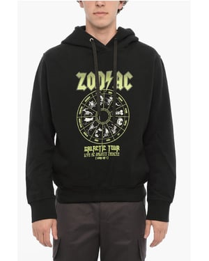 Sudadera con capucha ZOD AC de algodón polar de ajuste fácil en negro