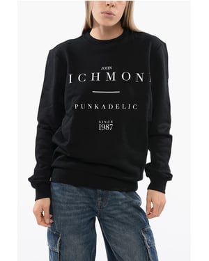 Sudadera JOSOIN con estampado en contraste en negro