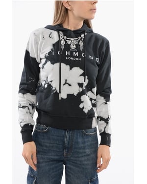 Sudadera con capucha HIMEJI con aplicación de joya en negro