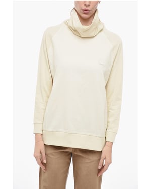 Suéter de cuello alto de mezcla de lana en amarillo
