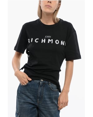 Camiseta TOMIOK con detalle de encaje en la parte trasera en negro