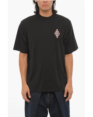 Camiseta de cuello redondo OPTICAL CROSS en color negro