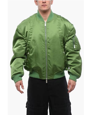 Chaqueta bomber ARROW acolchada con mangas desmontables en verde
