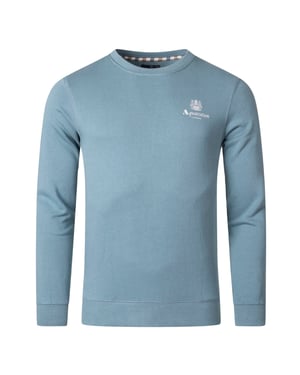 Sudadera azul con logo pequeño Aquascutum Active