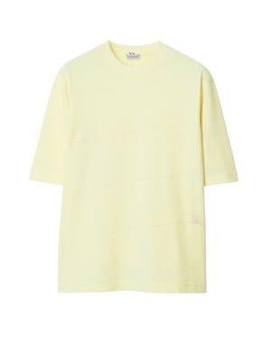 Camiseta Burberry de rayas amarillas Sherbet