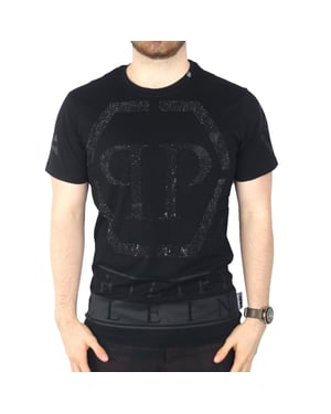 Camiseta negra Theo de Philipp Plein