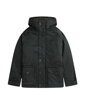 Chaqueta parka corta Fred Perry Snorkel verde noche